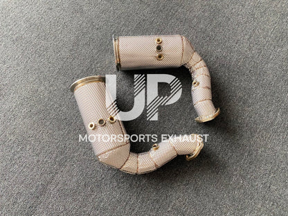 High Performance downpipes with heat shields for Lamborghini URUS 4.0T