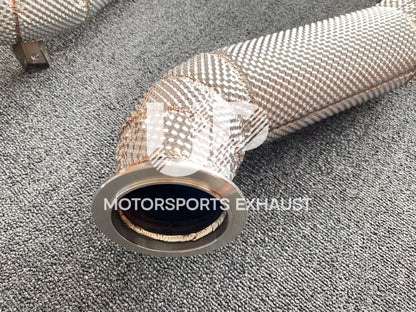 High Performance downpipes with heat shields for McLaren 720S 4.0T