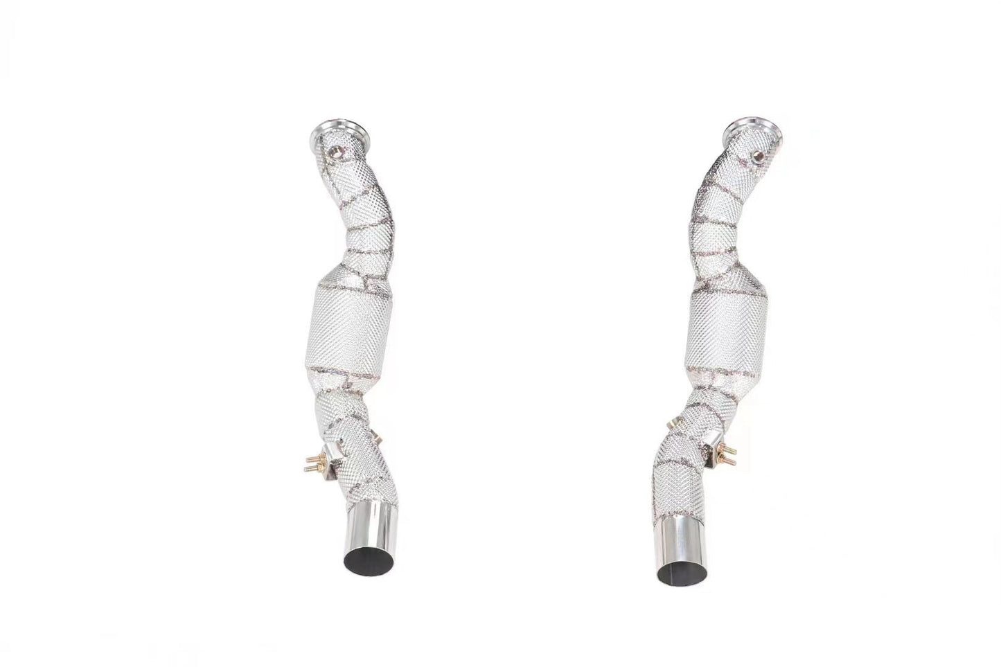 High Performance downpipes with heat shields for Maserati Ghibli/Levante 3.0T